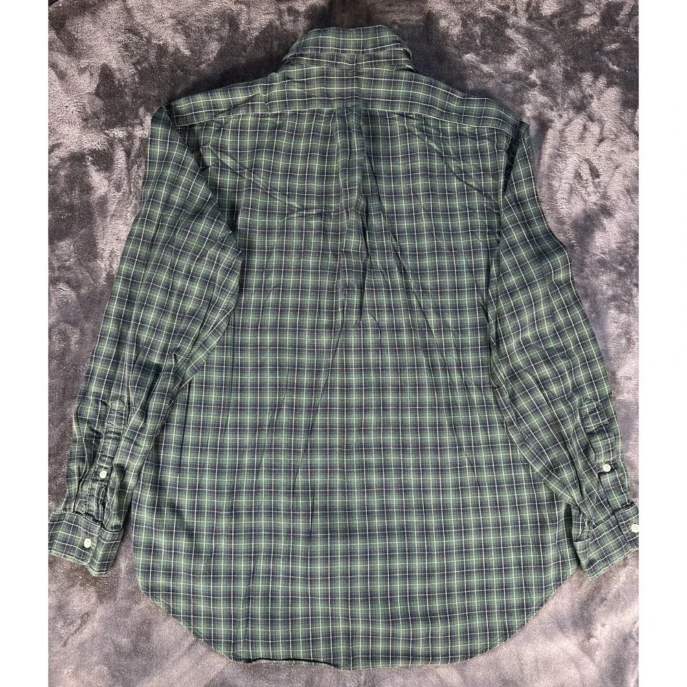 Polo Ralph Lauren MENS XL Classic Fit Long‎ Sleeve Button Down Shirt Tartan VTG